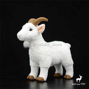 Films TV Toy en peluche blanc chèvre haute fidélité anime mignon en peluche moutons en peluche