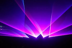 Bewegende bundellicht DJ Laser Show System Stage RGB -verlichting