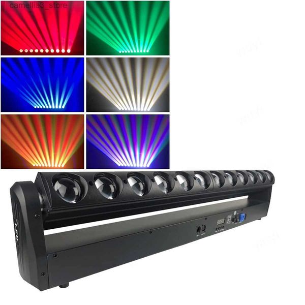 Luces de cabeza móviles 10X40W Colorido RGBW LED Super Beam Wall Wash Pixel DMX Luz de cabeza móvil lineal para escenario Bar Disco KTV Theatre Q231107