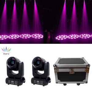 Moving Head Lights 2 stuks 150W Spot Beam Moving Head Podiumlicht Dmx Effect Led Zoom voor DJ Bar Party Wedding Disco met Flightcase Q231107