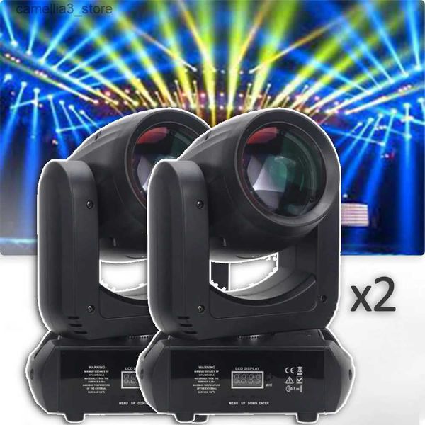 Moving Head Lights 2 pièces/lot LED Spot 150W tête mobile faisceau lumineux Spot 18 prismes rotatifs effet de scène lumière pour DJ fête Disco DMX tête mobile Q231107