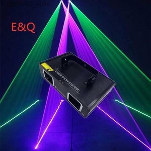 Moving Head Lights Factory Outlet Laserlamp 2-kops laser Dual Hole Stage Effect DMX512 Verlichting voor DJ Disco Party KTV Nachtclub en dansvloer Q231107