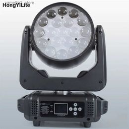 Luces de cabeza móviles Alto brillo Clásico Lrye Zoom Lavado Cabeza móvil DMX Luz 19X15W RGBW Disco LED Haz de buena calidad para DJ Party Show Evento Q231107