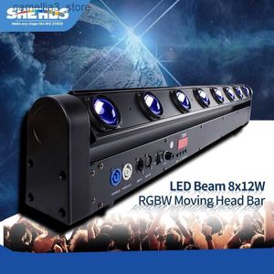 Moving Head Lights HOT LED Beam 8x12W RGBW Multicolor Moving Head Light Fast Delivery DMX512 DJ Disco Party Stage Equipment Q231107
