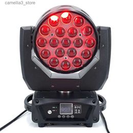 Luces de cabeza móviles LED 19x15W RGBW haz de lavado/zoom luz profesional DJ/bar LED etapa máquina DMX512 luz LED zoom haz círculo control cabeza móvil Q231107