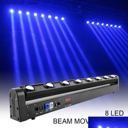 Lumières principales mobiles LED 8X12W RVBW Strip Beam 4In1 Éclairage de scène adapté pour Bar Dj Disco Party Discothèque Dance Floor Wedding Drop D Dhbjx