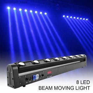 Lumières principales mobiles Led 8x12w RGBW faisceau de bande 4in1 éclairage de scène à tête mobile adapté pour Bar DJ Disco fête discothèque piste de danse mariage Q231107