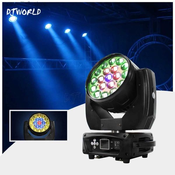 Moving Head Lichter LED Licht 19x15W Moving Head Zoom + Waschen DMX Bühnenbeleuchtung Nachtclub Bar Soundlights Spotlight DJ Ausrüstung Disco Licht Party Q231107