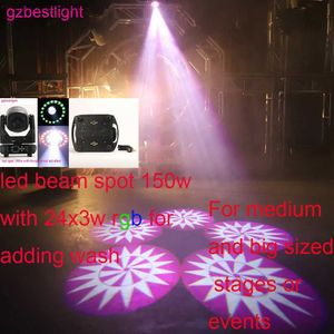 Moving Head Lights LED-spot 150W met ring 3in1 led-spot Moving Head Light 150W Beam Spot Wash Moving Head Light met ring Led Bsw 150W Lier 15gobo Q231107