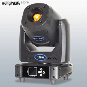 Moving Head Lights Nieuwe Led 100W Spot Moving Head Verlichting Professionele DJ Disco Party Nachtclub Bar Bruiloftsfeest Door DMX512 Controle Hoge kwaliteit Q231107