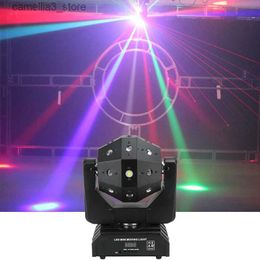 Lumières principales mobiles Puissant Dj Laser Led stroboscope 3 en 1 lumière principale mobile rotation illimitée bon effet utilisation pour la fête KTV Club Bar discothèque de mariage Q231107