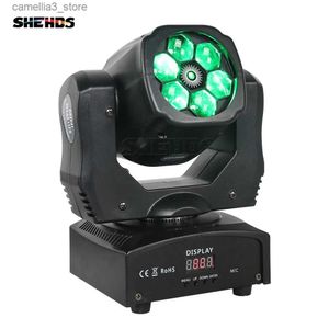 Moving Head Lights SHEHDS High Quality 6X15W Laser Beam RGBW Moving Head Lighting Support Multiple DMX Modes for DJ Club Patry KTV Concert Q231107