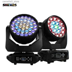 Lumières principales mobiles SHEHDS LED 37x1 5 W/19x15 W RGBW lumière principale mobile Zoom pour les lumières Disco DJ éclairage de scène lumière commerciale Q231107