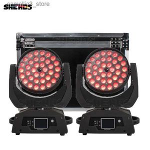 Moving Head Lights SHEHDS NIEUWE LED Wash Zoom 36x18W/36x12W RGBWA+UV Moving Head Verlichting met Flightcase voor DJ Disco Party Podiumverlichting Q231107