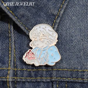 Moving House Girl Fire Enamel Pin Custom Gift Vrienden Cartoon Anime Kids Groothandel Fan Rugzak Hoed Vrouwen Accessoires