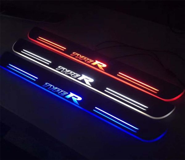 LED mobile bienvenue pédale voiture plaque de protection pédale seuil seuil de porte lumière de voie pour Honda Civic Type R 2016 2017 2018 2019 20207051698