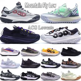 ACG Mountain Fly 2 Low Trail Running Shoes ACG Lage ontwerpers Sea Glass Wolf Gray Bright Crimson Hazel Rush USA Outdoor Men Sneakers Maat 36-46