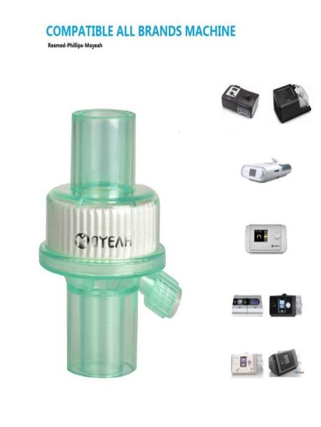 Filtro bacteriano MOYEAH para mascarilla respiratoria, accesorios para máquina de tubos, filtros bacterianos para manguera Cpap BiPAP, apnea del sueño, ronquidos 3221330