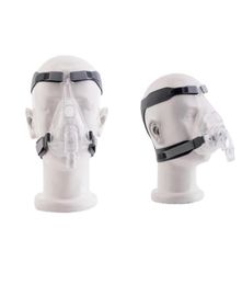 Moyeah CPAP Machine masker Volledig gezichtsmasker met verstelbare hoofddekselriemclip voor slaapapneu Anti snurken behandelingsoplossing1604166