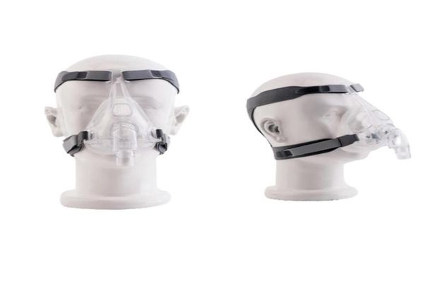 Máscara de cara de máquina Moyeah CPAP Máqueta completa con una correa de casco ajustable para la apnea del sueño Solución de tratamiento con tratamiento anti -ronquido68444140