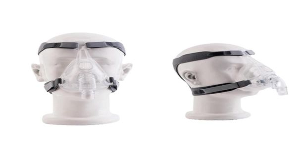 MOYEAH CPAP Machine Masque Masque en face Full Face avec clip de sangle de casque réglable pour l'apnée du sommeil Solution de traitement anti-ronflement4721170
