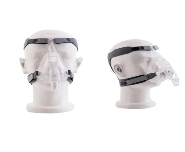 Máscara de cara de máquina Moyeah CPAP Máqueta completa con una correa de casco ajustable para la apnea del sueño Solución de tratamiento anti -ronquido2824799