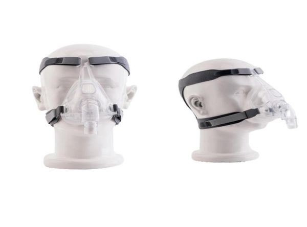 MOYEAH CPAP Machine Masque Masque Complet Avec Clip De Sangle De Couvre-chef Réglable Pour L'apnée Du Sommeil Solution De Traitement Anti-Ronflement3403510