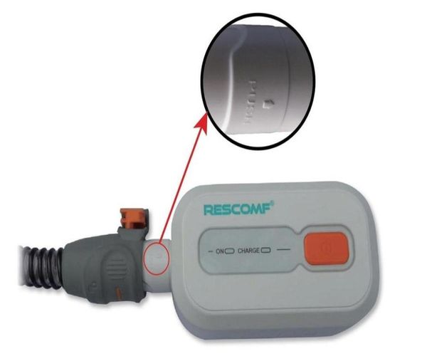 MOYEAH adaptateur de Tube chauffant Cpap adaptateur de tuyau chauffant CPAP pour désinfecteur de Ventilation RESCOMFVirtuClean 6448362