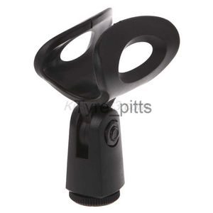 MP3/4 Docks Cradles Flexible Microphone Mic Stand Accessoire Pince en plastique Clip Holder Mount Noir x0731