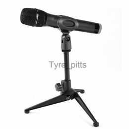 MP3 / 4 Docks Cradles Mic Tripod Stand Support Mini Portable Metal Triangle Microphone Stand Universal Réglable Microphone Réglable Microphone X0731