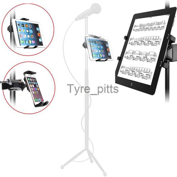 MP3 / 4 Docks Cradles Universal Tablet Soporte de micrófono de escritorio para soporte de micrófono Soporte de teléfono móvil para Ipad para Iphone 4.5 a 12.9 pulgadas Soporte de automóvil x0731