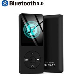 Lecteur MP3 MP4 Bluetooth 8 Go 16 Go 32 Go 64 Go Vidéo Sport Flash HIFI Lecteurs vidéo minces Enregistreur radio Walkman avec haut-parleur Musique Radios FM E-book