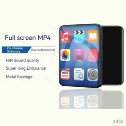 Reproductores MP3 MP4 Pantalla completa de 2,5 pulgadas mp3 mp4 Walkman versión para estudiantes ebook Bluetooth reproductor de música portátil con pantalla táctil para tarjeta