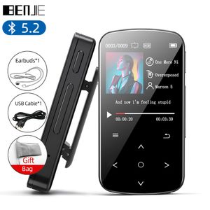 MP3 MP4 Player BENJIE Mini Sport Clip mit Bluetooth 5 2 tragbarer verlustfreier Sound Hi-Fi Musik FM Radio Recorder Schrittzähler 230503