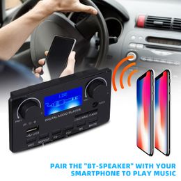 MP3 MP4 -spelers Bluetooth 50 Decoderbord Ondersteuning Handsfree Recording FM DC 12V WMA WAV APE FLAC Audio Player LCD Lyrics Display 230505