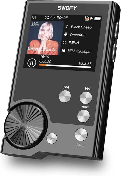 Lecteurs MP3 MP4 Lecteur hi-fi avec audio numérique haute résolution DSD sans perte Avec carte mémoire de 128 Go prenant en charge jusqu'à 256 Go 231206