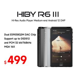 MP3 MP4 -spelers Hiby R6 Gen III 3 Portable Music Player USB DAC WiFi MQA Bluetooth Audio 230505