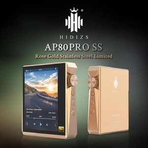 MP3 MP4 -spelers Hidizs AP80 Pro Music PlayErrose Gold roestvrij staalversie Hidizs Dual ESS921 Bluetooth -speler met touchscreen HI 230518