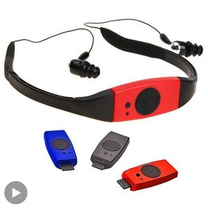 MP3 MP4-spelers Ipx8 Waterdichte USB Mr Mp 3 Mp3-speler Zwemmen met hoofdtelefoon Muziekleraar Voor hardlopen Sport Audio Draagbare hoofdtelefoon Mini Hifi 231117