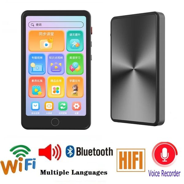 Lecteurs MP3 MP4 Mahdi Mp4 Wifi Bluetooth Android Player Mini écran tactile portable 40 pouces Hifi Metal Marque Mp3 Vidéo Musique sans perte 231030