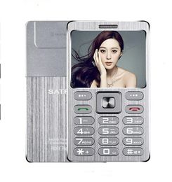 Mp3 mp4 spelers mini telefoon satrend a10 metal shell klein formaat 177''tft dual sim card met bluetooth dialer functie mobiel 230518
