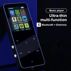 MP3 MP4-spelers Muziekspeler Metal Touch Walkman HiFi Bluetooth 50 Ondersteuningskaart Ingebouwde luidspreker EBook met wekker 231030