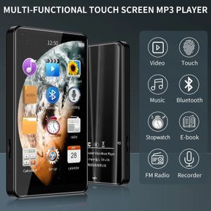 Lecteurs MP3 MP4 Lecteur 4 Écran tactile entièrement en métal Musique Bluetooth 50 Radio FM avec lecture vidéo APE FLAC WAV AACLC ACELP 231030