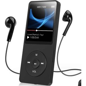 MP3 MP4 Player Player Bluetooth Music 8 Go 16/32 / 64 Go Student Walkman avec des haut-parleurs FM Radios Restacher Ebooks Portable Dr Dhmtj