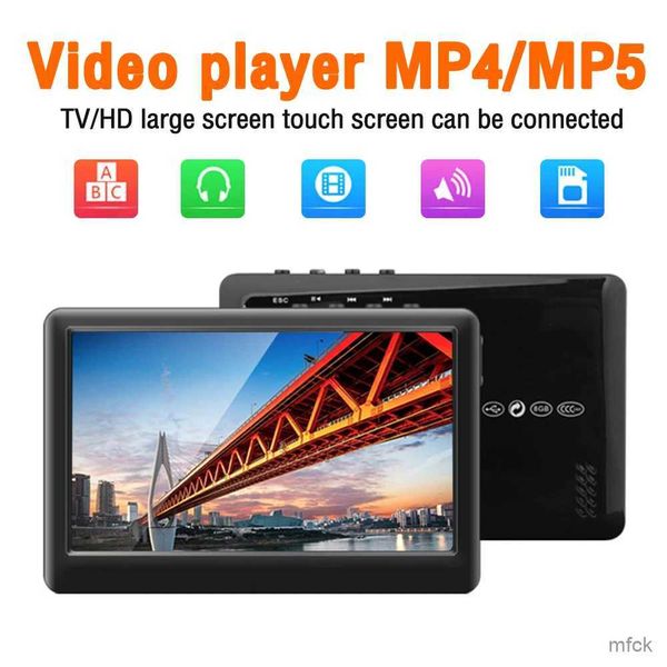 Lecteurs MP3 MP4 portables 8G 4.3 pouces écran tactile MP4 lecteur MP3 Support multimédia vidéo carte E-Book lecteur de musique sans perte pour baladeur