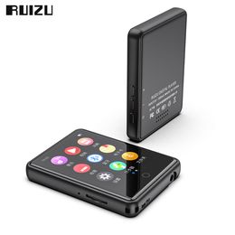 MP3 MP4 -spelers Ruizu M17 Touchscreen met Bluetooth 16GB Muziekondersteuning FM Radio Pak -video Portable Walkman 230331