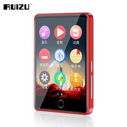 MP3 MP4-spelers Ruizu M7 Metal MP3-speler Bluetooth 5.0 Ingebouwde luidspreker 2,8 inch groot touchscreen met e-book-opname Radio Video Walkman 230404