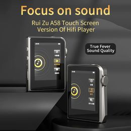 MP3 MP4-spelers RUIZU-muziekspeler Draagbare HiRes digitale audio DSD256 Lossless Metal HiFi Walkman met EQ Equalizer FullFormat 231018