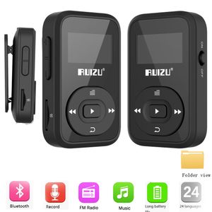 MP3 MP4 -spelers Ruizu X26 Sport Bluetooth Music Player Recorder FM Radio Supprot SD Card Clip 8GB RUIZX02 RUIZUX06 230214