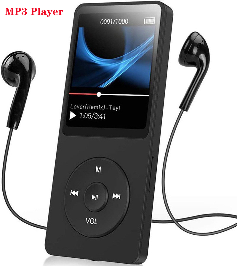 MP3 Player USB شحن سجل الشاشة الرقمية شاشة الشاشة الوسائط غير المحمولة الجيب الرياضة الجري تشغيل مشغل موسيقى المشي